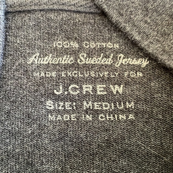 Suede J Crew Jersey Top - Picture 2 of 3